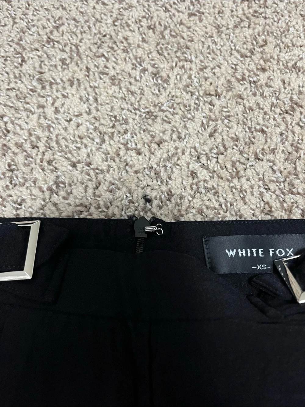 White Fox Boutique Black High-Waist Wide-Leg Trousers - Picture 3 of 5